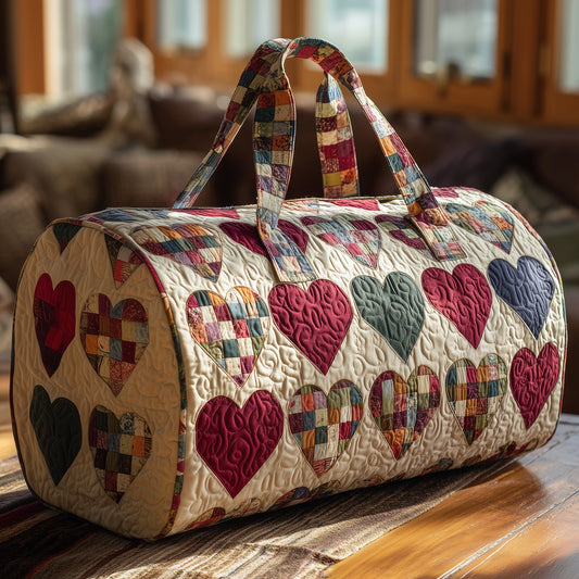 Heart Patchwork Quilt Duffle Bag GFTOHD9473