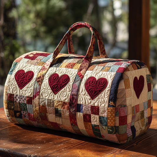 Heart Patchwork Quilt Duffle Bag GFTOHD9474