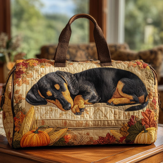 Dachshund Nap Quilt Duffle Bag GFTOHD9491