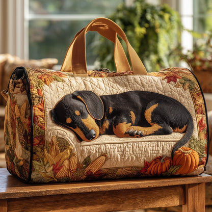 Dachshund Nap Quilt Duffle Bag GFTOHD9492