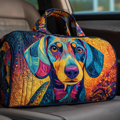 Dachshund Rainbow Quilt Duffle Bag GFTOHD9496