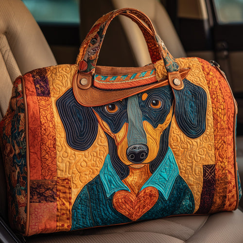 Sheriff Dachshund Quilt Duffle Bag GFTOHD9499