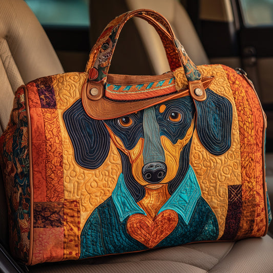 Sheriff Dachshund Quilt Duffle Bag GFTOHD9499
