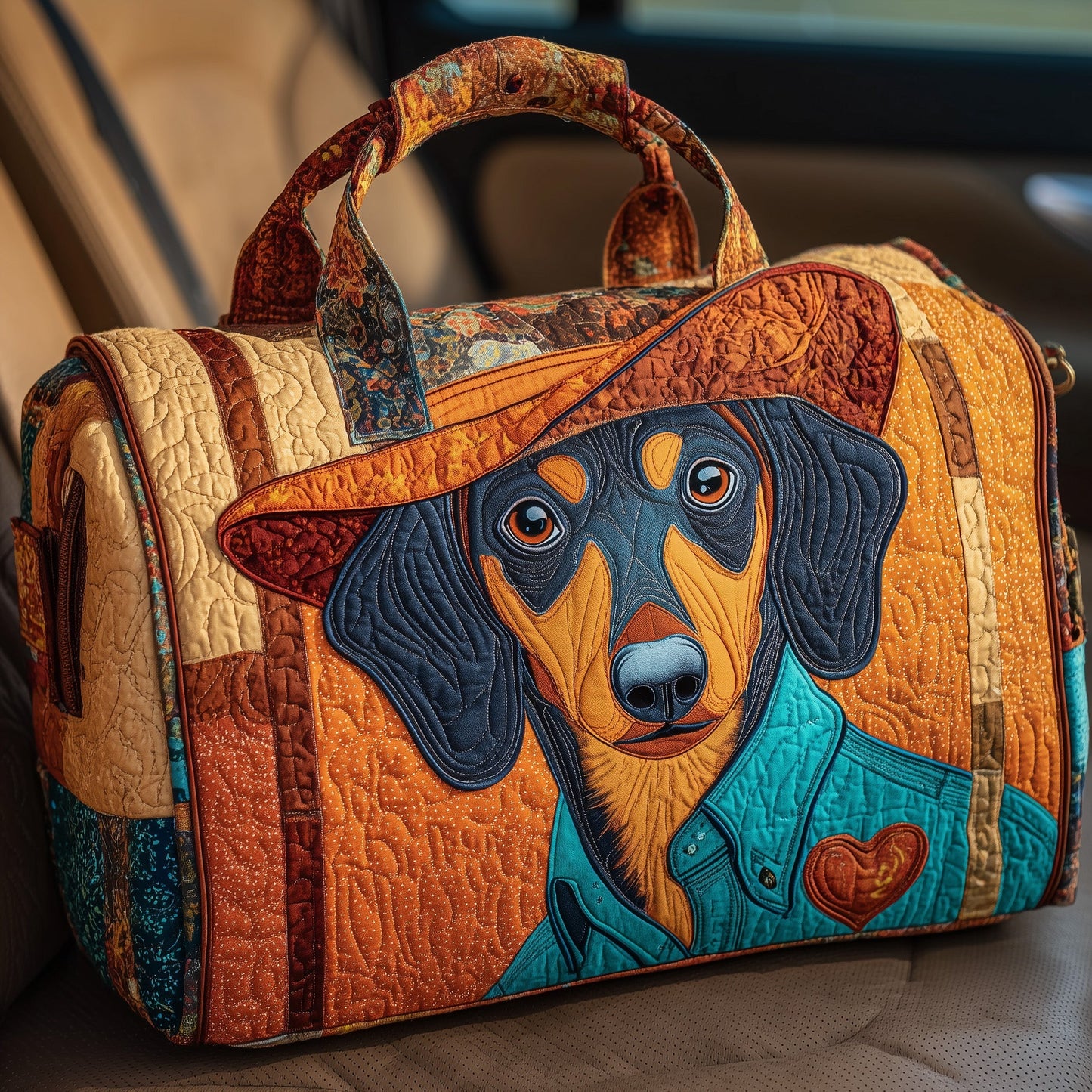 Sheriff Dachshund Quilt Duffle Bag GFTOHD9500