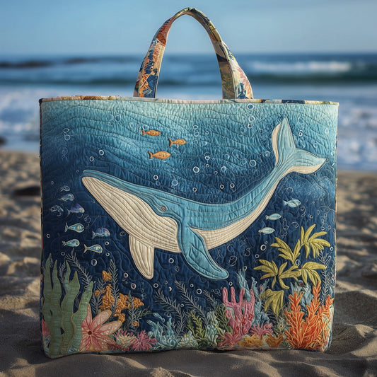 Majestic Whale Quilted Tote Bag GFTOHD9501