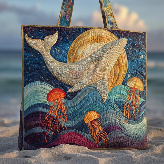 Majestic Whale Quilted Tote Bag GFTOHD9507