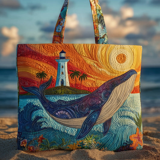 Majestic Whale Quilted Tote Bag GFTOHD9508