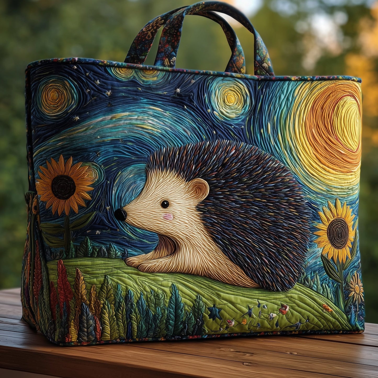 Hedgehog Heaven Quilted Tote Bag GFTOHD9518