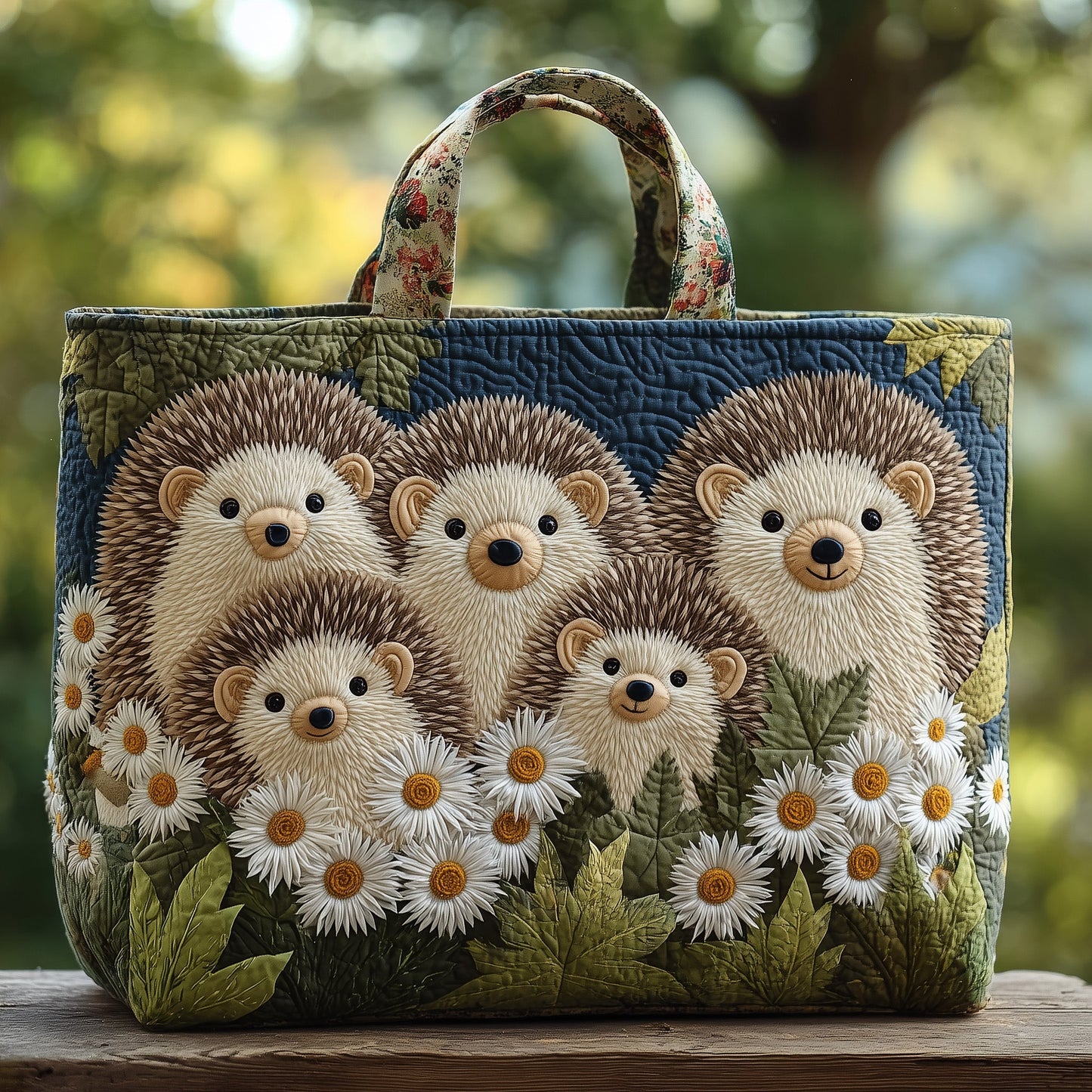 Hedgehog Heaven Quilted Tote Bag GFTOHD9522