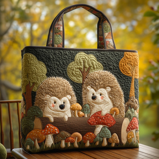 Hedgehog Heaven Quilted Tote Bag GFTOHD9526