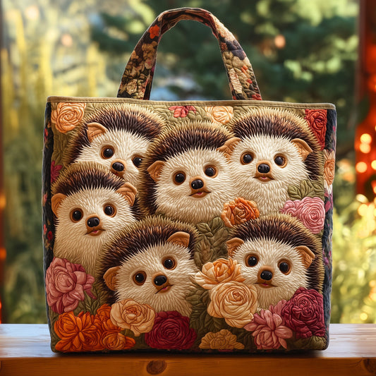 Hedgehog Heaven Quilted Tote Bag GFTOHD9529