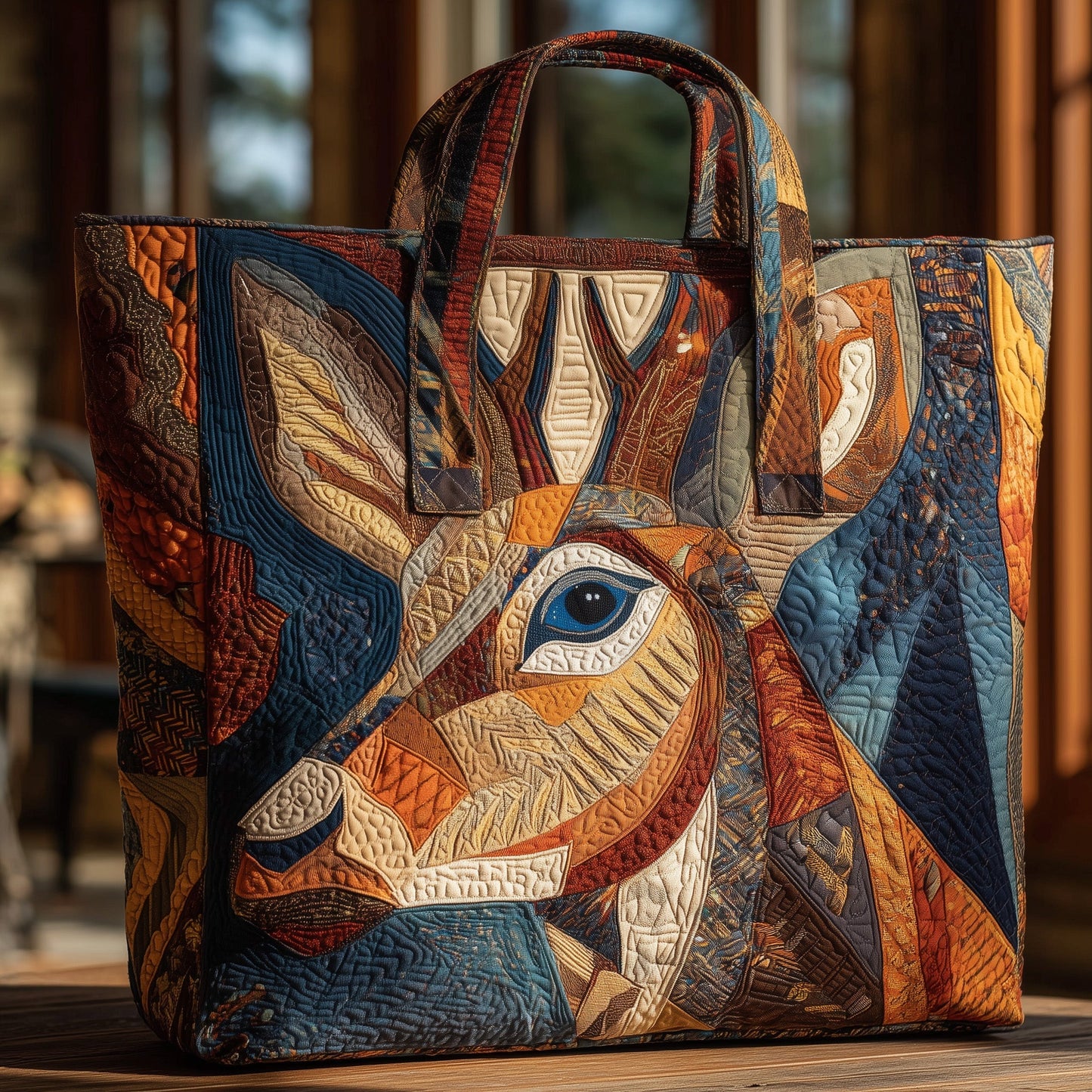 Deer Serenity Quilted Tote Bag GFTOHD9544