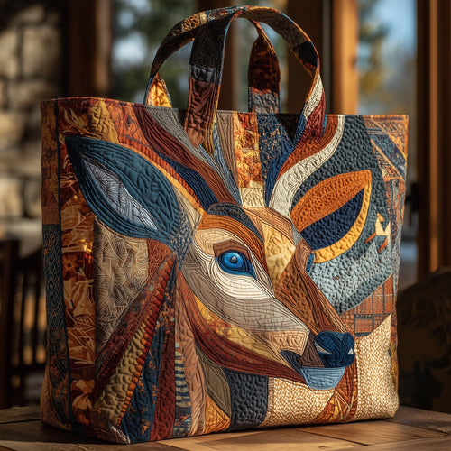 Deer Serenity Quilted Tote Bag GFTOHD9545