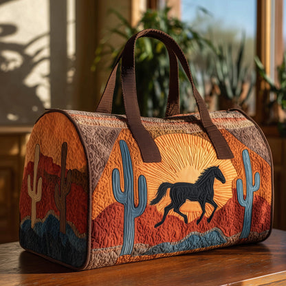Galloping Western Steed Quilted Duffle Bag GFTOHD9548