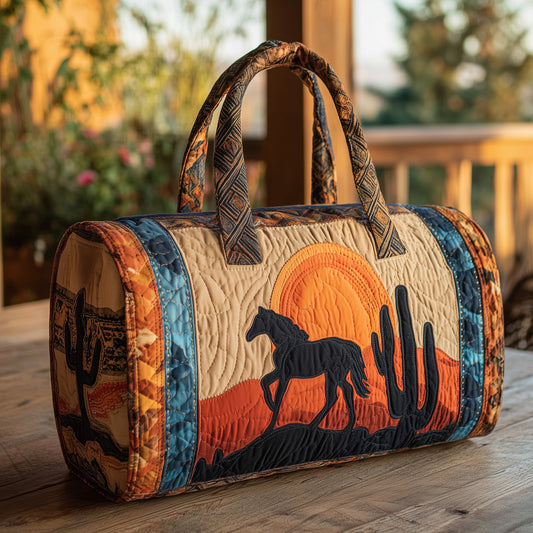 Running Horse Tapestry Quilted Duffle Bag GFTOHD9552