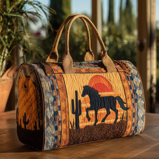 Southwestern Horse Quilted Duffle Bag GFTOHD9554