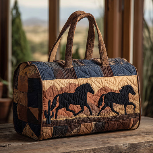 Majestic Desert Horse Quilted Duffle Bag GFTOHD9557