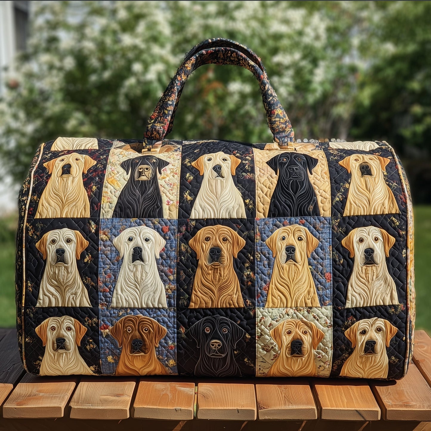 Labrador Quilted Duffle Bag GFTOHD9569