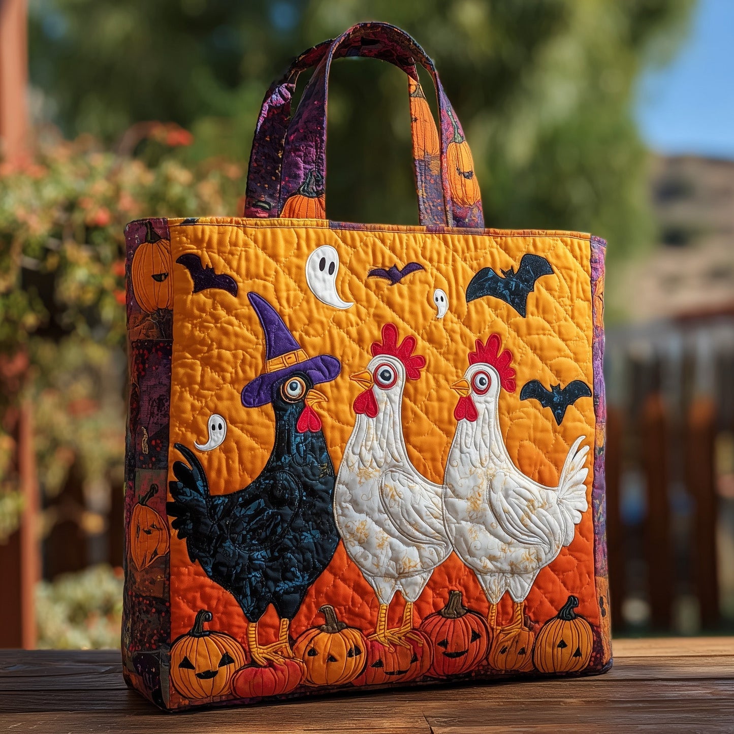 Halloween Quilted Tote Bag GFTOHD9576