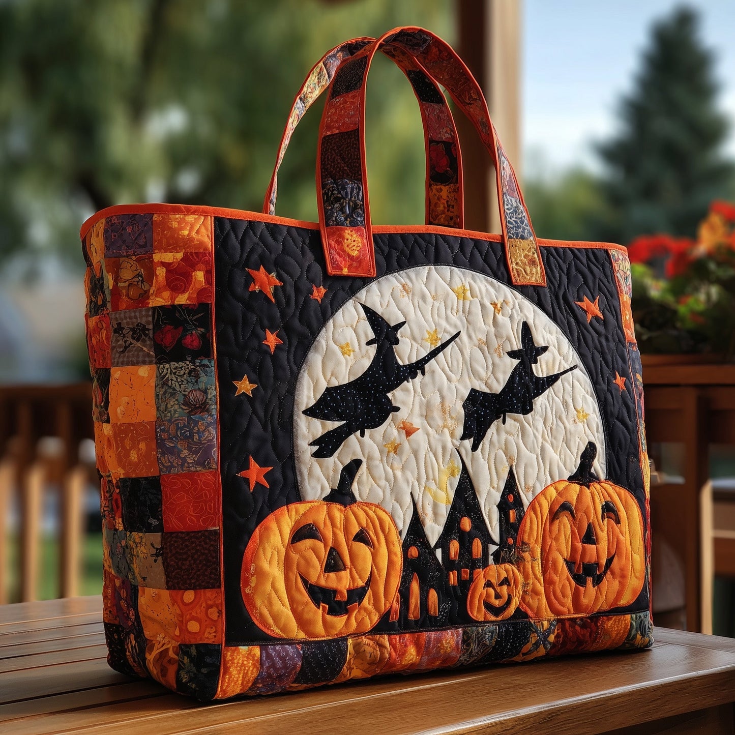 Halloween Quilted Tote Bag GFTOHD9580