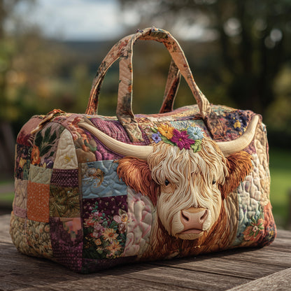 Highland Cow Quilted Duffle Bag GFTOHD9593