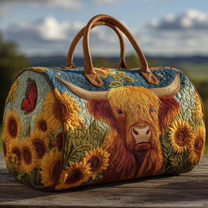 Highland Cow Quilted Duffle Bag GFTOHD9599