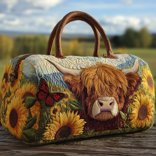 Highland Cow Quilted Duffle Bag GFTOHD9600