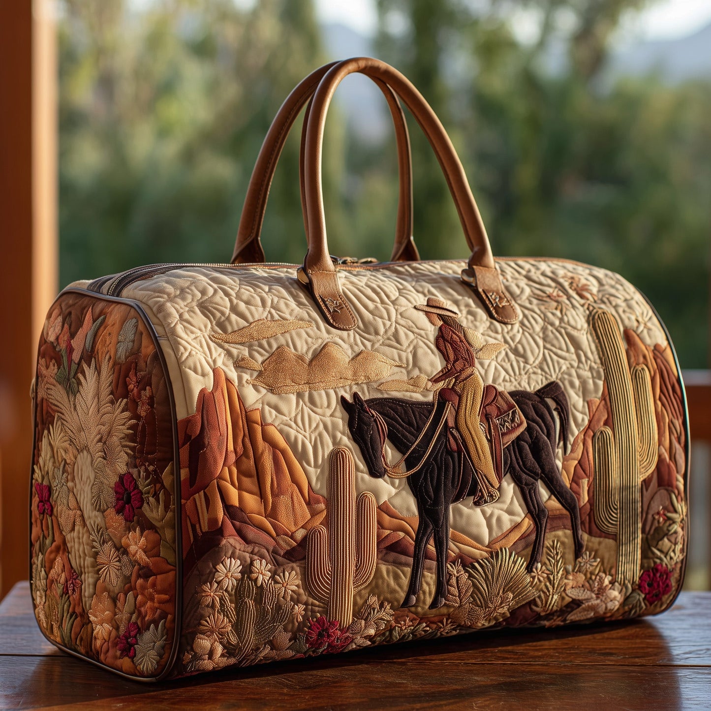 Western Cowgirl Quilted Duffle Bag GFTOHD9605