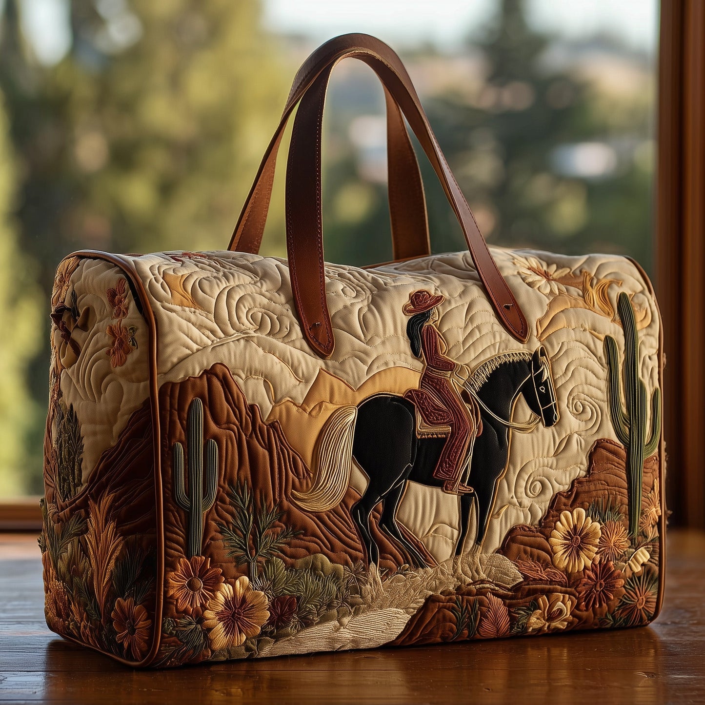 Western Cowgirl Quilted Duffle Bag GFTOHD9606