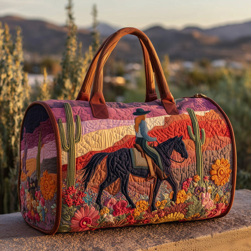 Western Cowgirl Quilted Duffle Bag GFTOHD9609