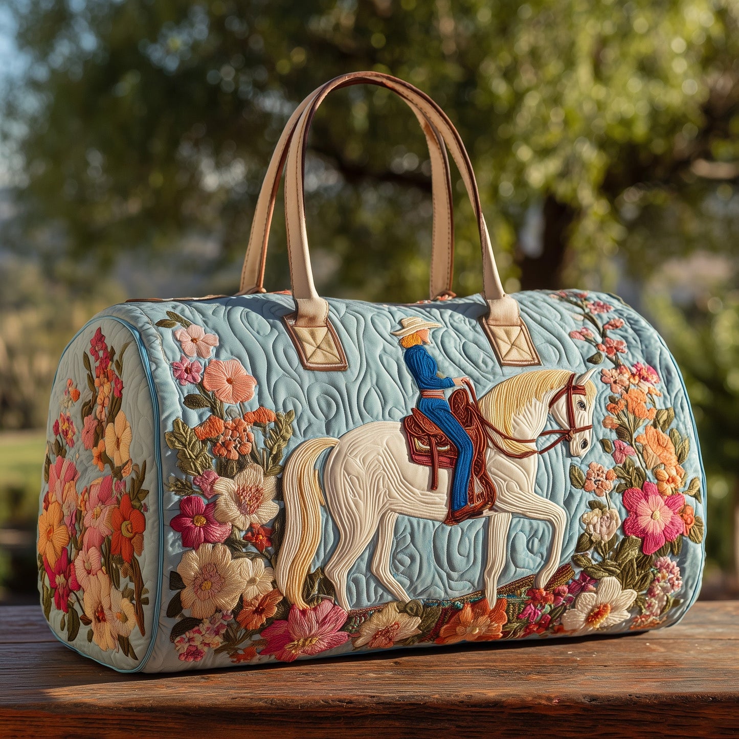 Western Cowgirl Quilted Duffle Bag GFTOHD9612