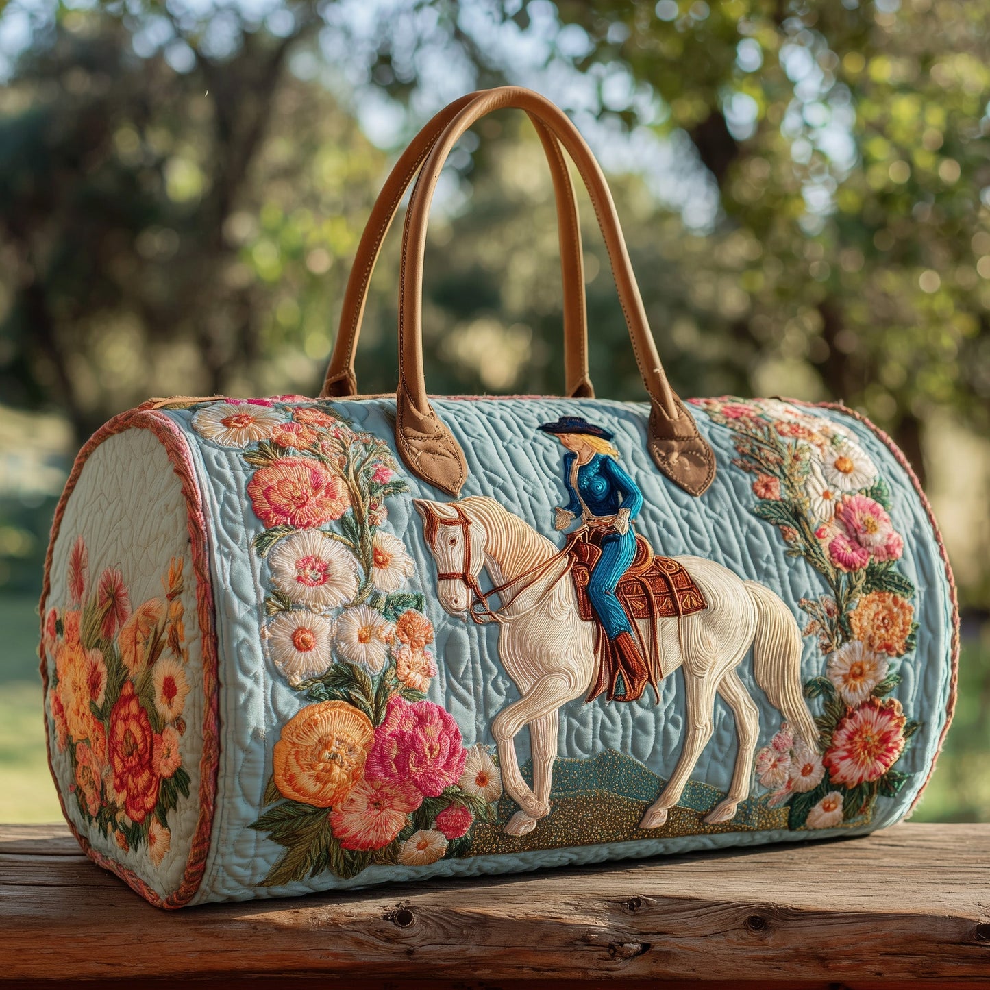 Western Cowgirl Quilted Duffle Bag GFTOHD9613