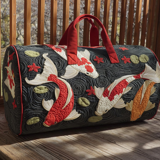 Koi Harmony Quilted Duffle Bag GFTOHD9671