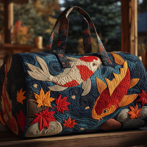 Koi Harmony Quilted Duffle Bag GFTOHD9673