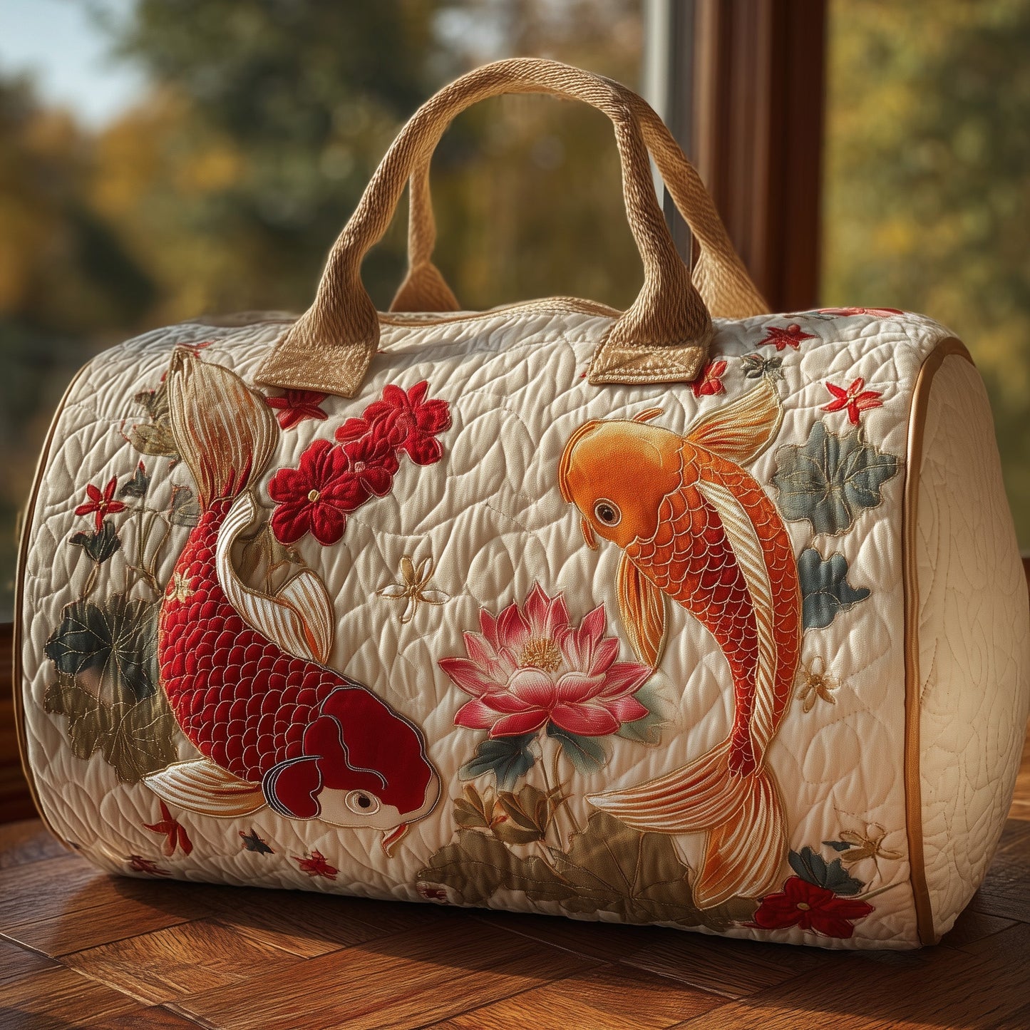 Koi Spirit Quilted Duffle Bag GFTOHD9675