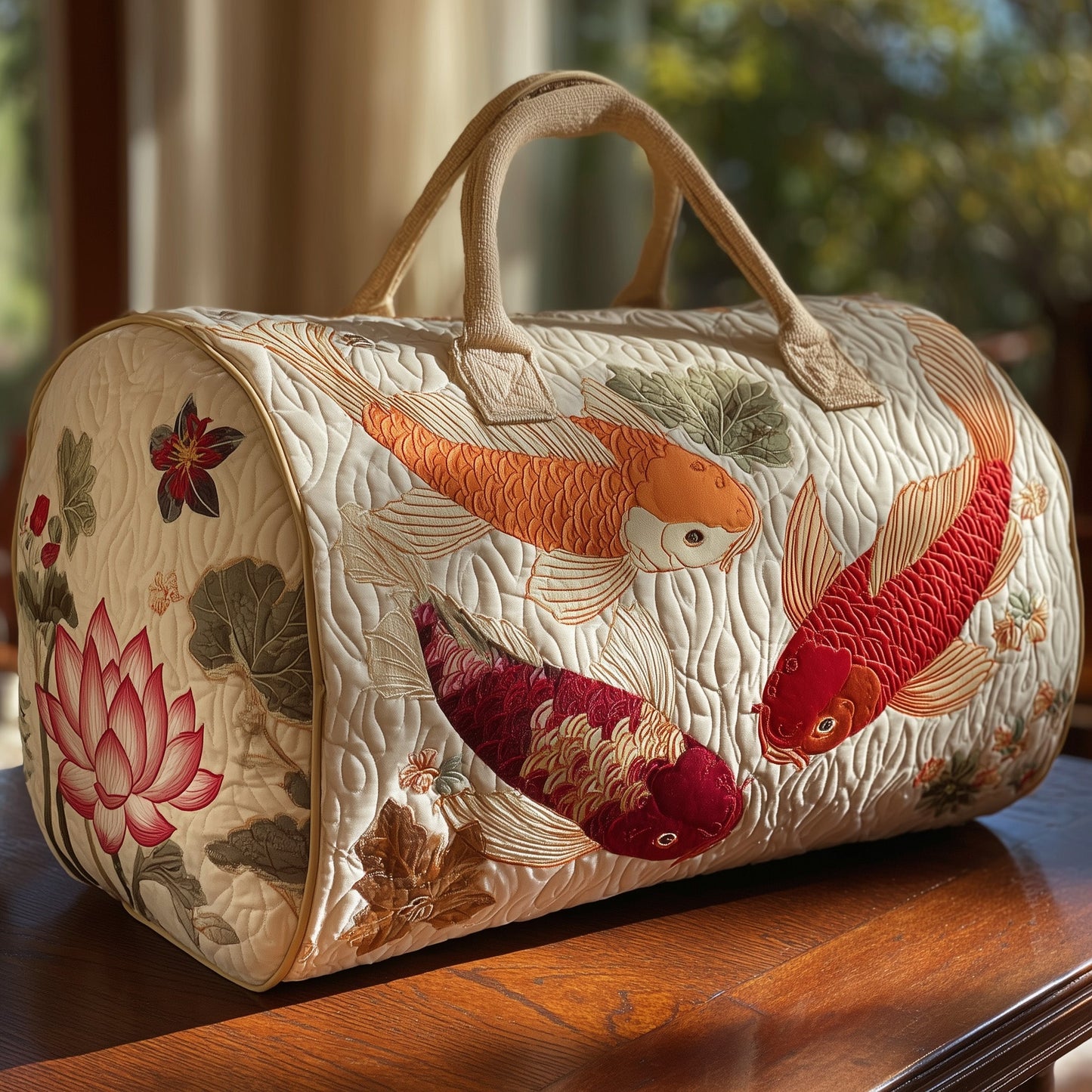 Koi Spirit Quilted Duffle Bag GFTOHD9676