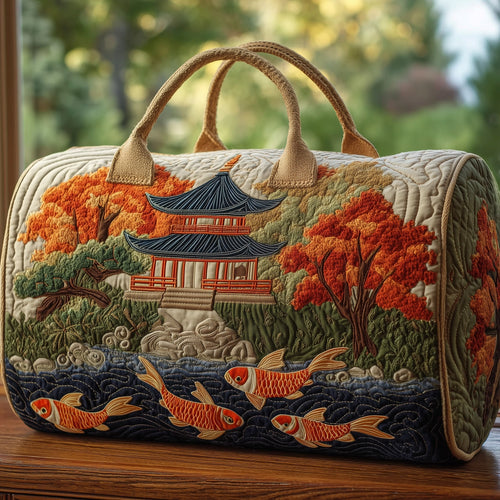 Peaceful Koi Quilted Duffle Bag GFTOHD9680