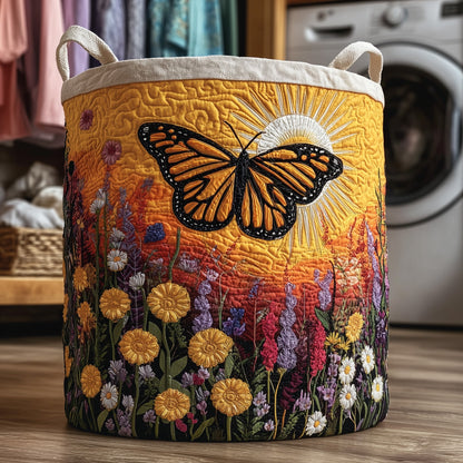 Butterfly Heaven Quilted Laundry Basket GFTOHD9686