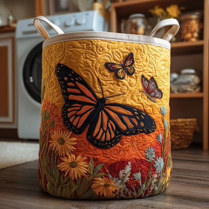 Butterfly Heaven Quilted Laundry Basket GFTOHD9693