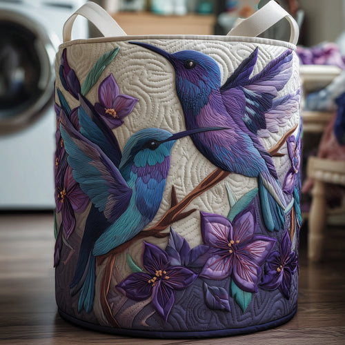 Hummingbird Heaven Quilted Laundry Basket GFTOHD9700