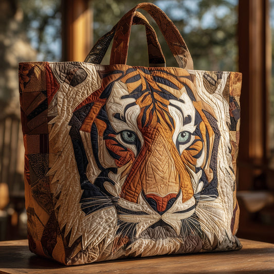 Majestic Tiger Quilted Tote Bag GFTOHD9709