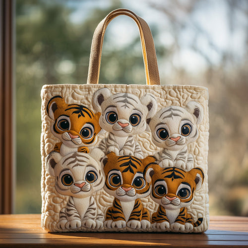 Baby Tiger Quilted Tote Bag GFTOHD9714