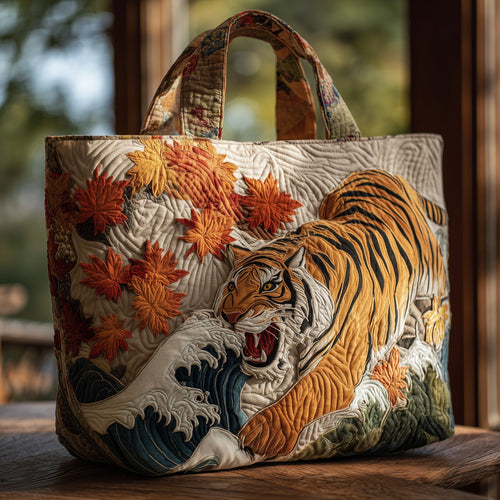 Majestic Tiger Quilted Tote Bag GFTOHD9715