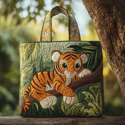 Playing Tiger Quilted Tote Bag GFTOHD9717