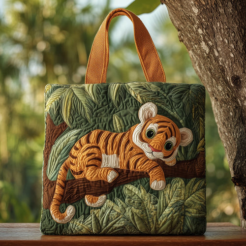 Playing Tiger Quilted Tote Bag GFTOHD9718