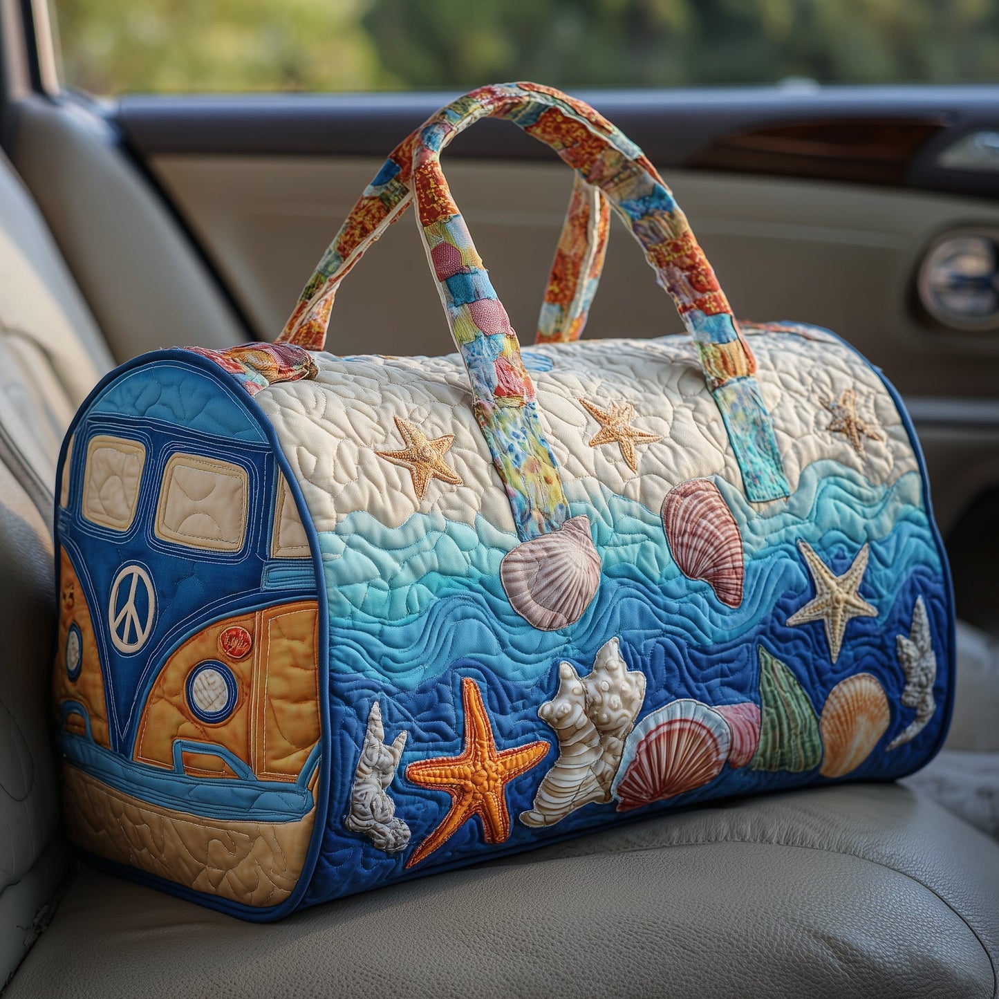 Beach Van Vibe Quilted Duffle Bag GFTOHD9771