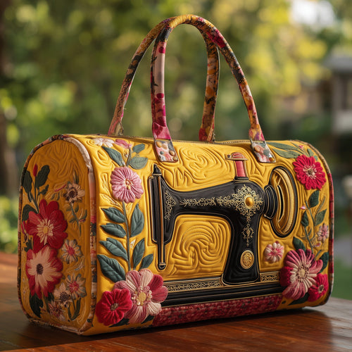 Artistic Sewing Machine Quilted Duffle Bag GFTOHD9797