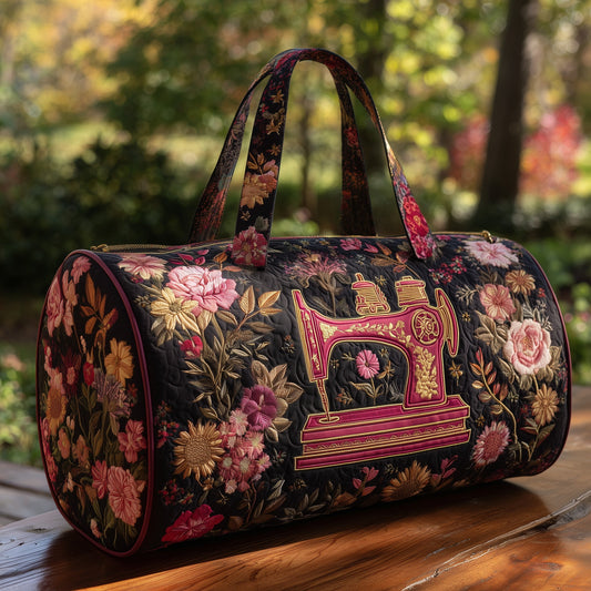 Artistic Sewing Machine Quilted Duffle Bag GFTOHD9798