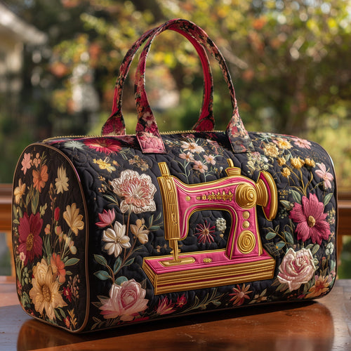 Artistic Sewing Machine Quilted Duffle Bag GFTOHD9799