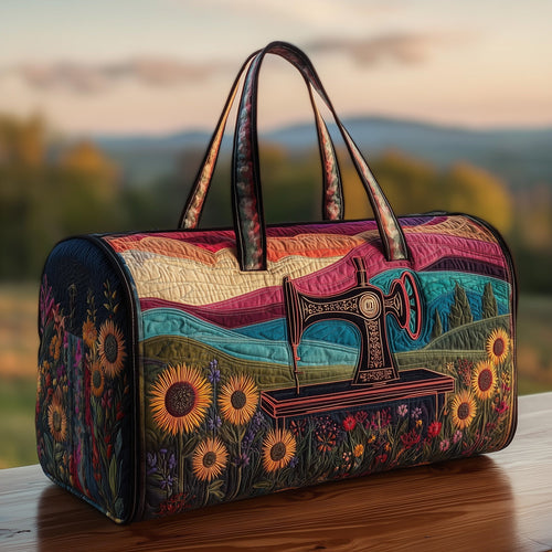 Artistic Sewing Machine Quilted Duffle Bag GFTOHD9802